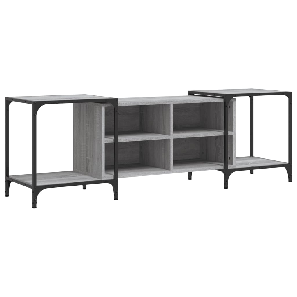 vidaXL Mueble de TV madera de ingeniería gris Sonoma 153x37x50 cm