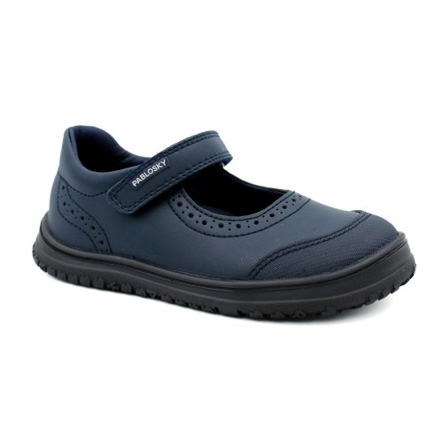 Mercedita colegial barefoot PABLOSKY 355115 / 355125 con velcro.