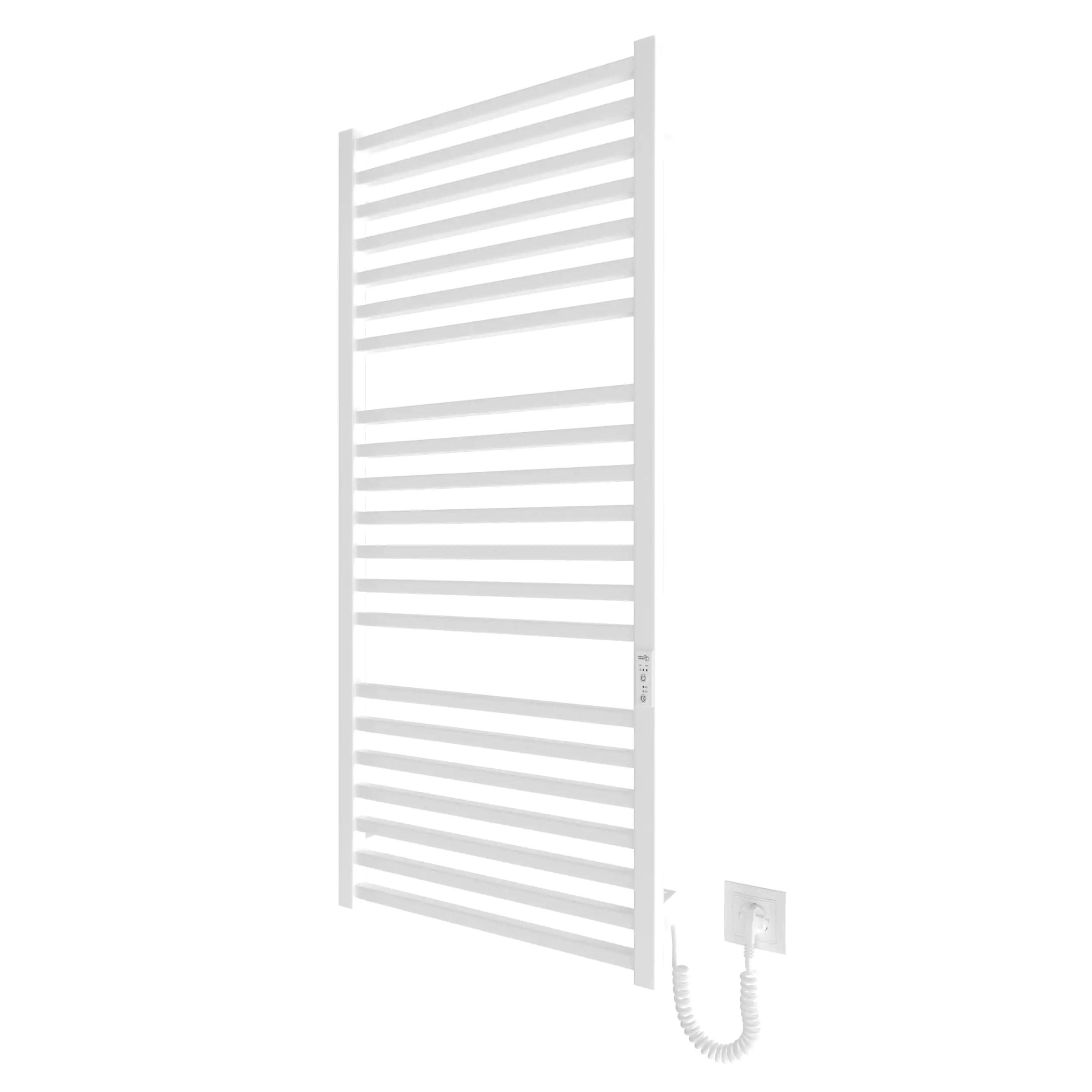 Radiador Toallero Eléctrico Seco HYGGE FAMILY Modelo LONDON Bajo Consumo de 117x53 Color BLANCO MATE