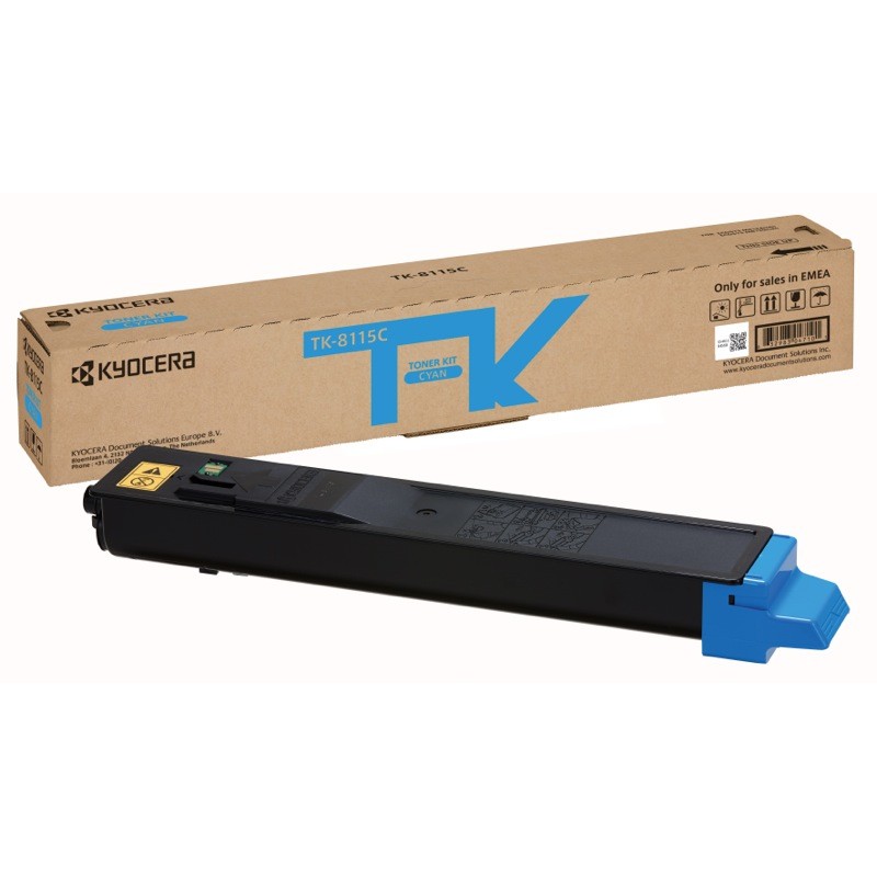 KYOCERA - TK-8115C cartucho de tóner 1 pieza(s) Original Cian 1T02P3CNL0