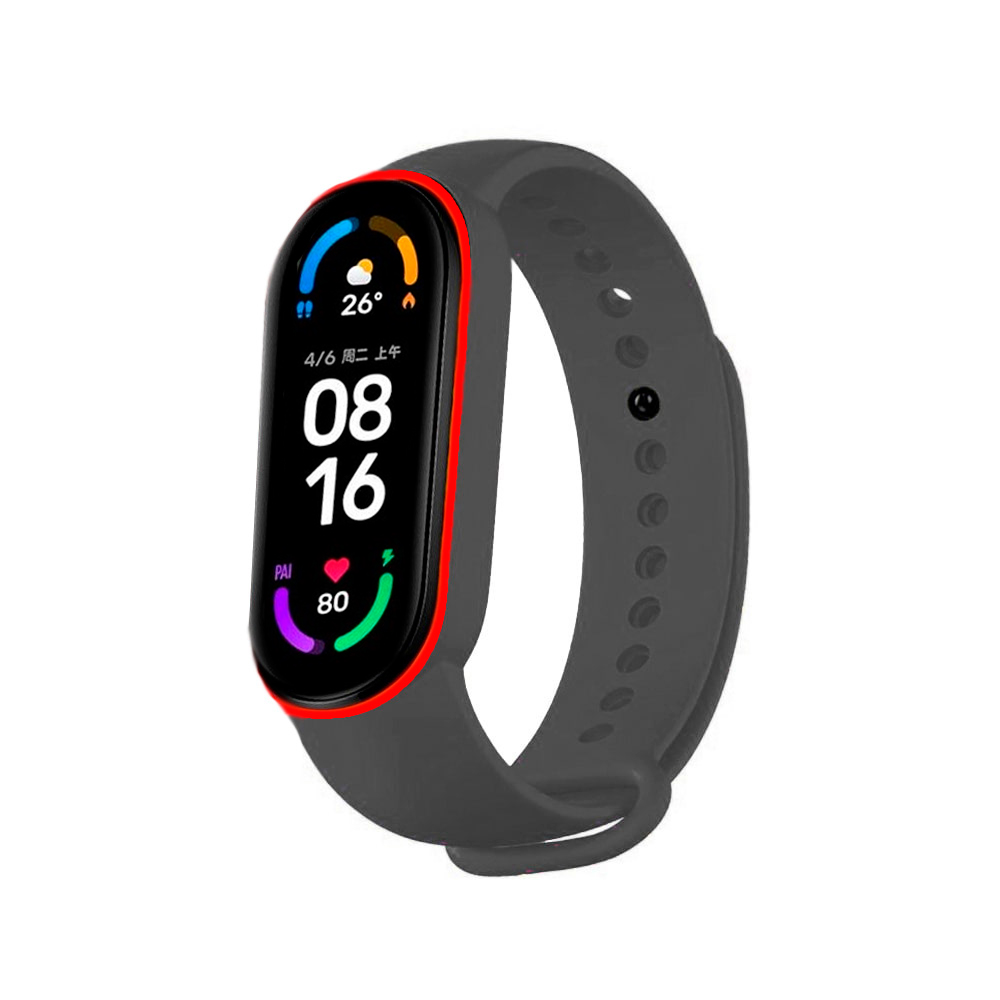 Correas compatibles con Xiaomi Mi Band 5 y Mi Band 6, Amazfit Band 5, pulseras de silicona de alta densidad de recambio para smartband, material flexible e impermeable