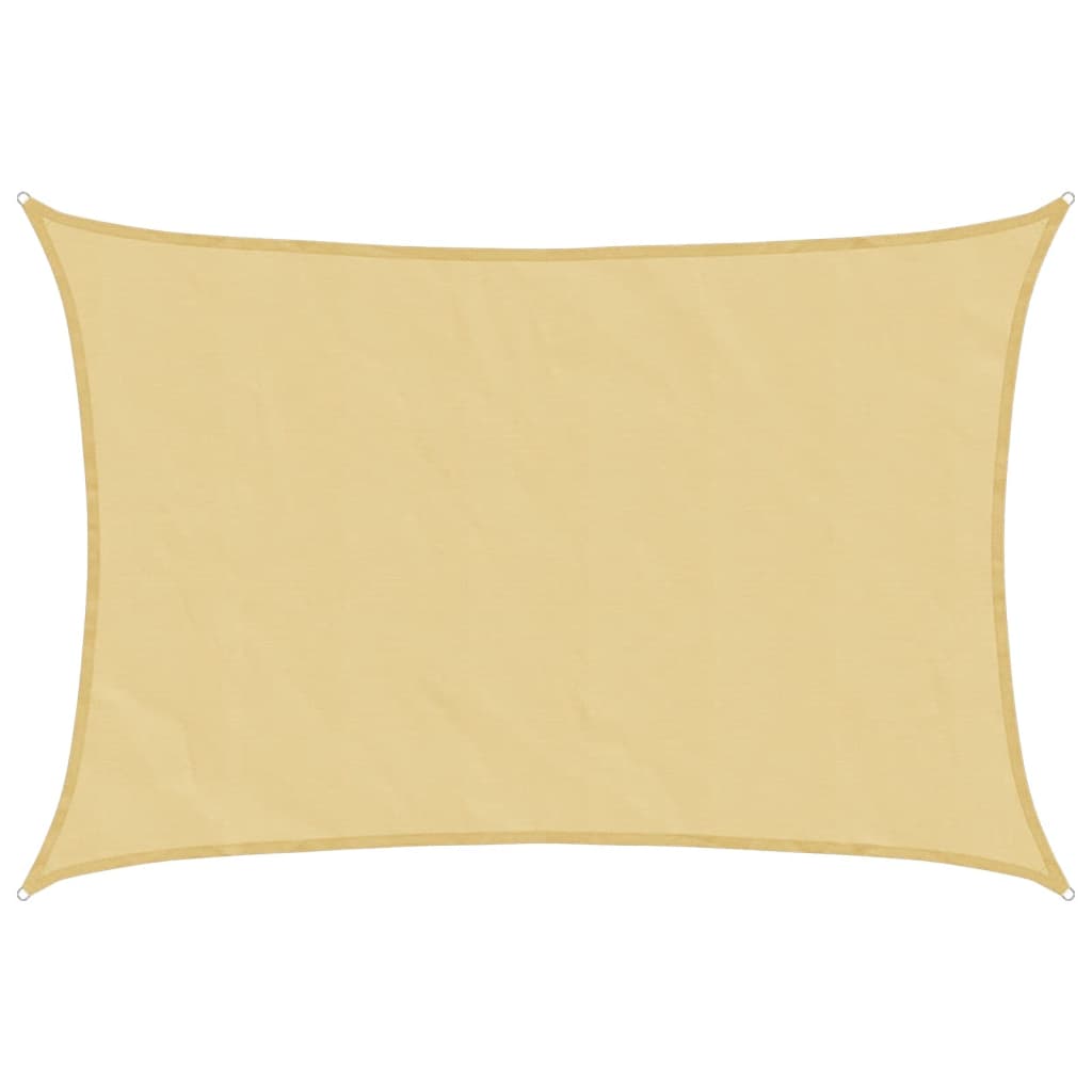 vidaXL Toldo de vela rectangular tela Oxford 3x5 m Color Antracita, Beige, Crema