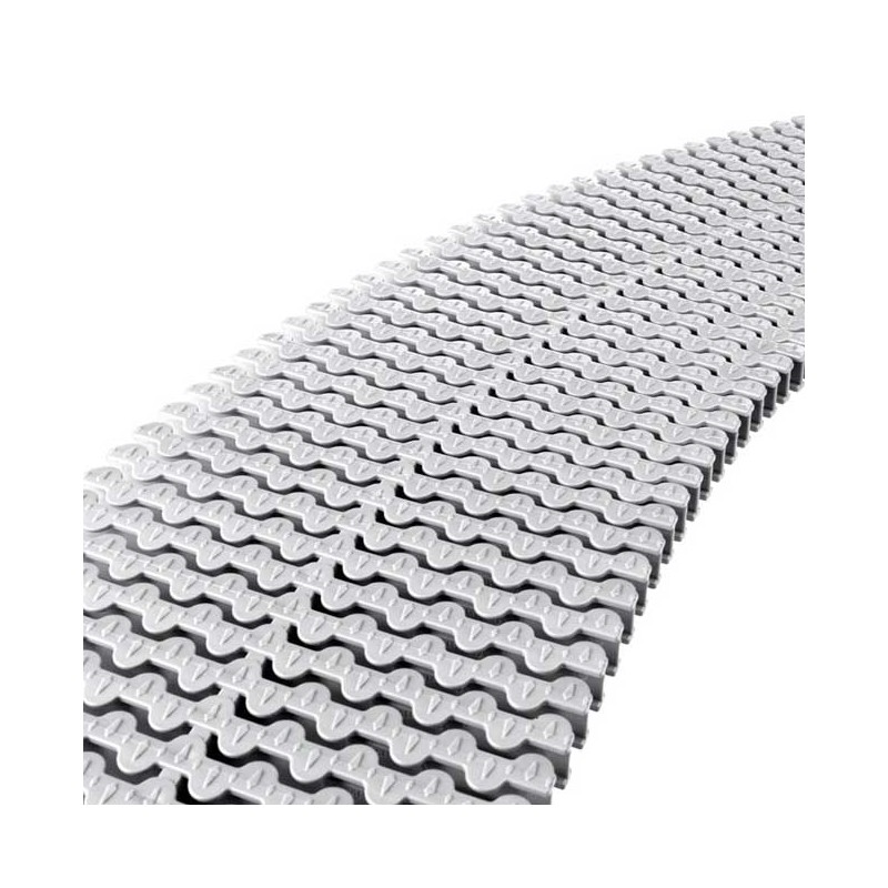 Suinga Rejilla Rebosadero Piscina Desbordante Curvo 295x35 mm | Canal de Rebosadero Blanco | Desague Exterior Terraza
