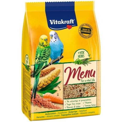 Vitakraft Menu Periquitos con Vitaminas (Pájaros , Comida para pájaros) - 1 Kg1