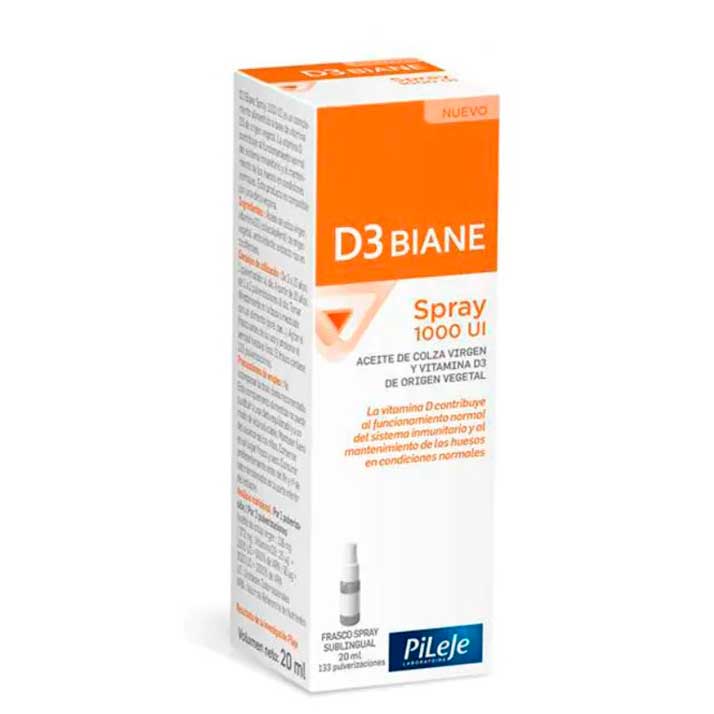 Spray D3 Biane Pileje 1000ui 20 Ml - Salud ósea
