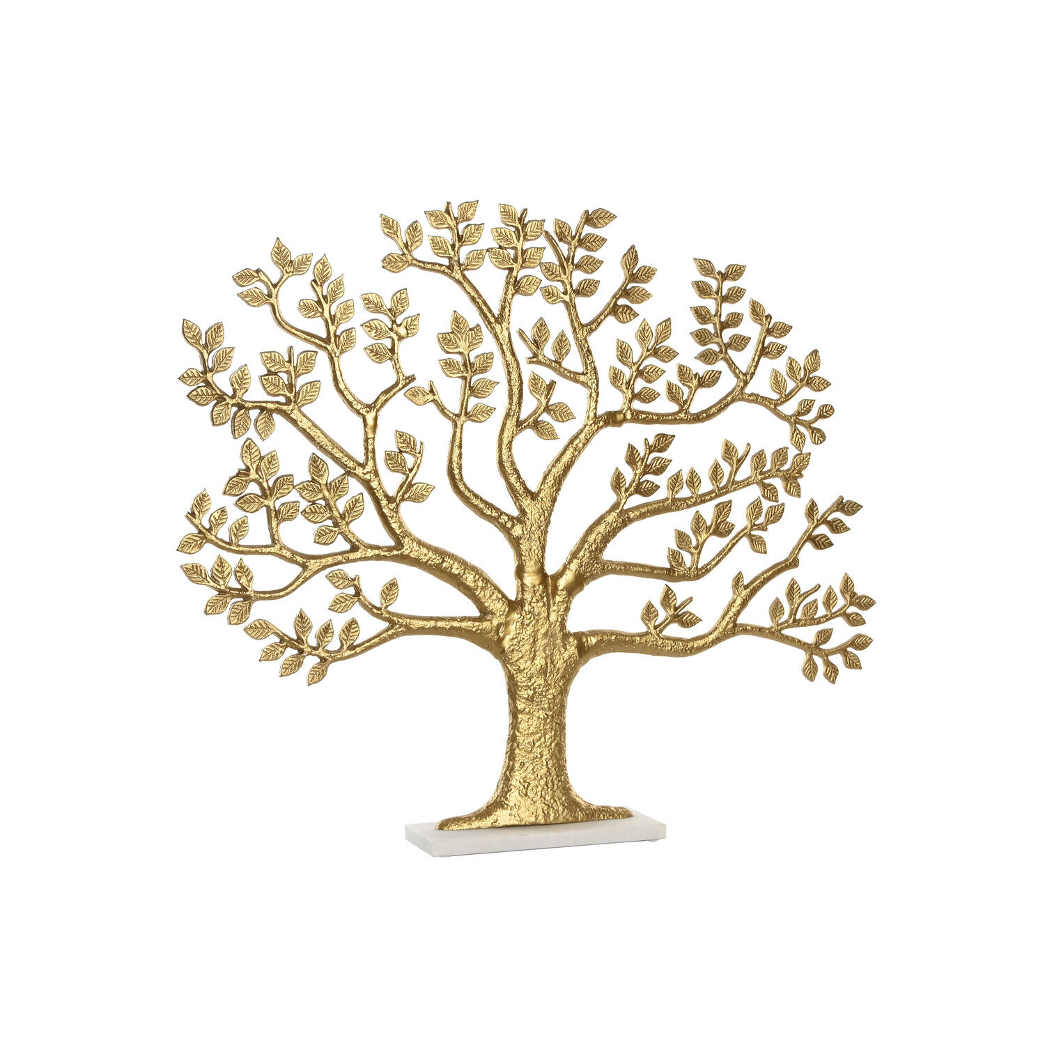 Figura aluminio marmol 76x10x68 arbol dorado , El mejor complemento para tu hogar.