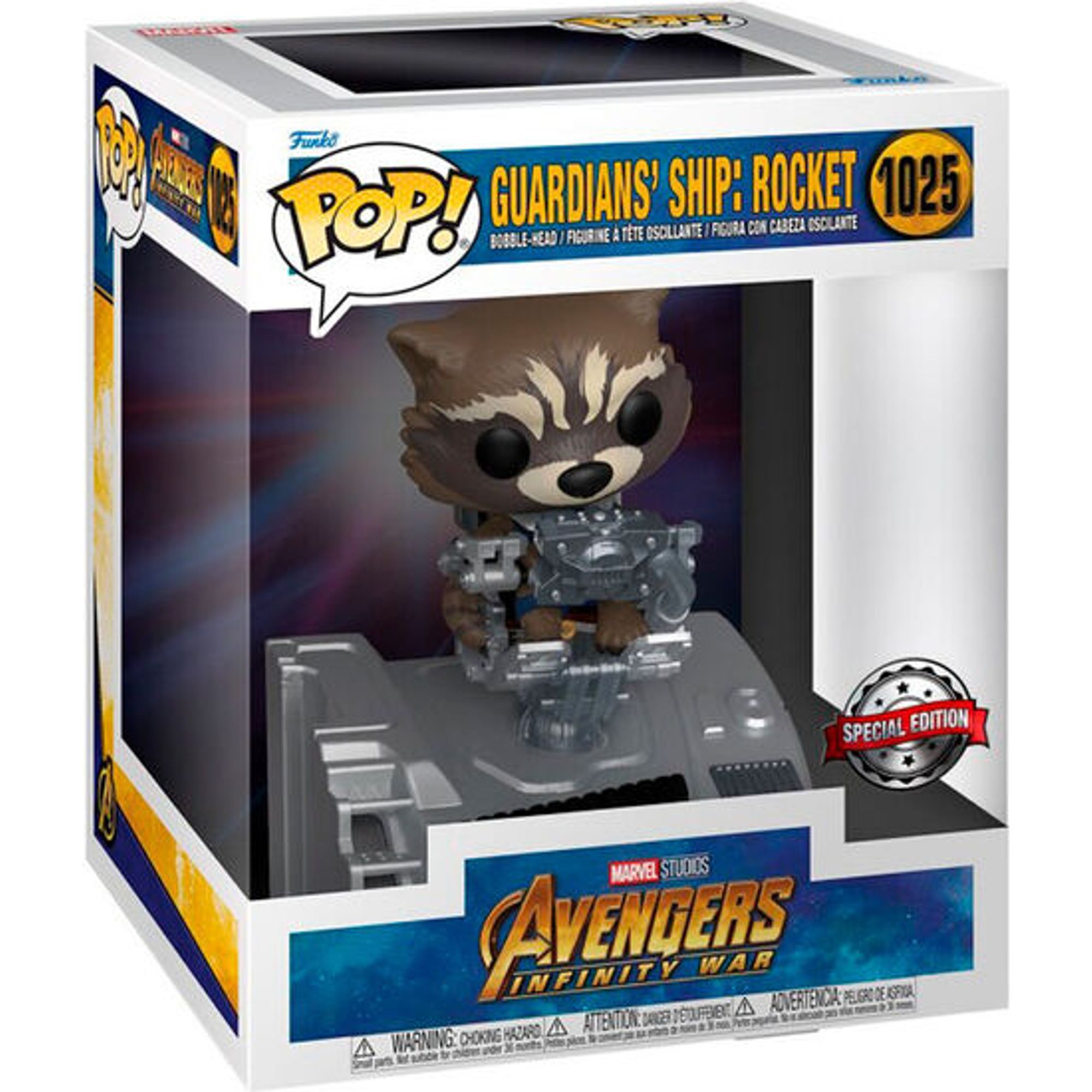 Funko - Figura Pop Deluxe Marvel Guardianes De La Galaxia Guardians Ship Rocket Exclusive - Funko Pop Coleccionable De Edición Limitada - Funko Pop Diseño Detallado Y Realista - Funko Pop Ideal Para Regalo - Funko Pop Gran Variedad De Personajes