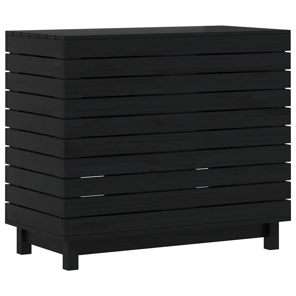 vidaXL Cesto para la ropa sucia madera maciza de pino 88,5x44x76 cm