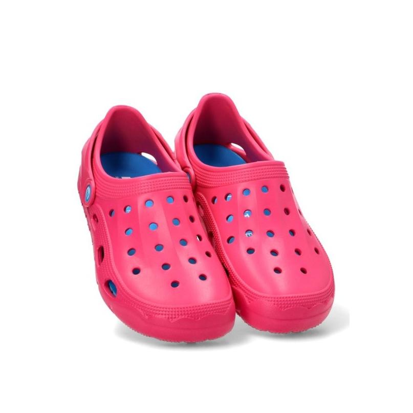 Zueco Sandalia Playa Mustang - Mujer - Suela Plana - Modelo 85516 - Color Fucsia