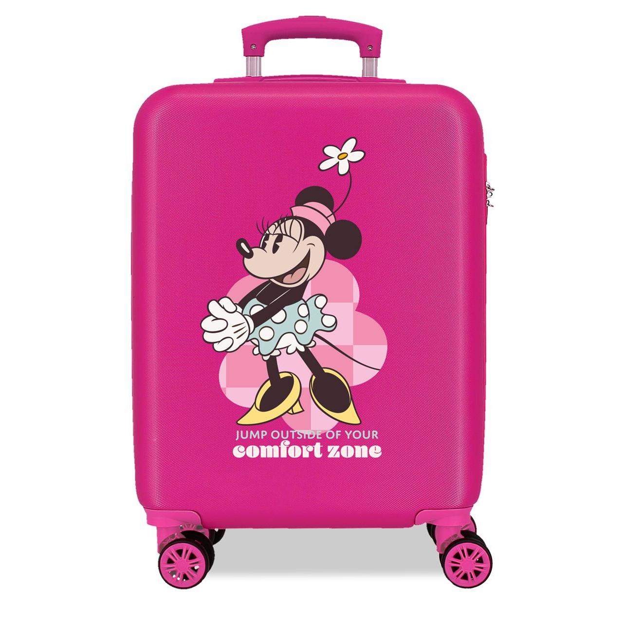 Maleta de cabina Minnie confort fucsia 38x55x20 cm