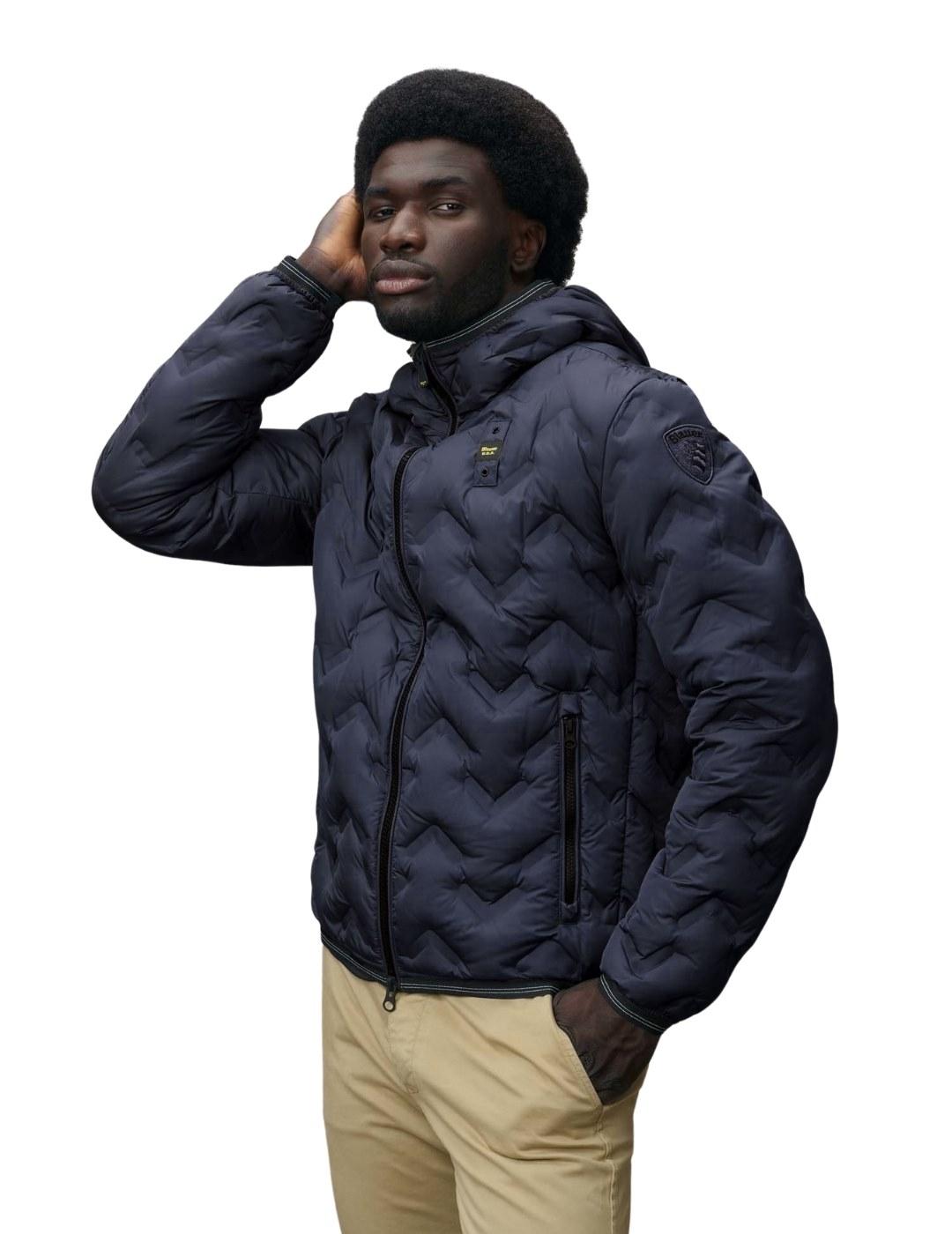 Blauer Short Jackets Pier Blu Marine Extra Grande