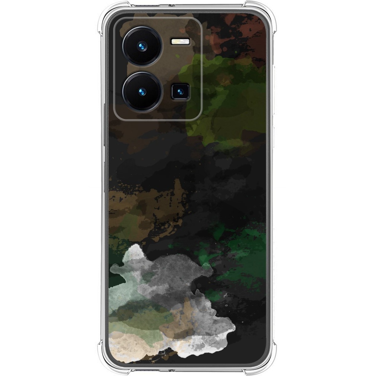 Funda Silicona Antigolpes para Vivo Y35 diseño Acuarela 12 Dibujos