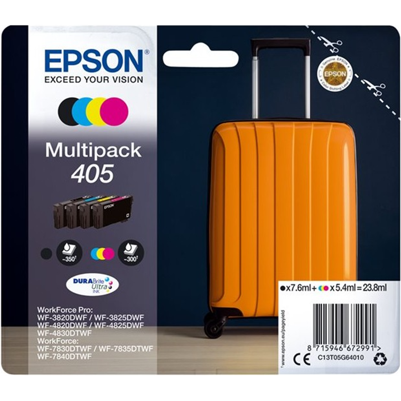 Cartucho epson 405 multipack wf-3820 wf-3825 wf-4820 wf-4825 wf-4830