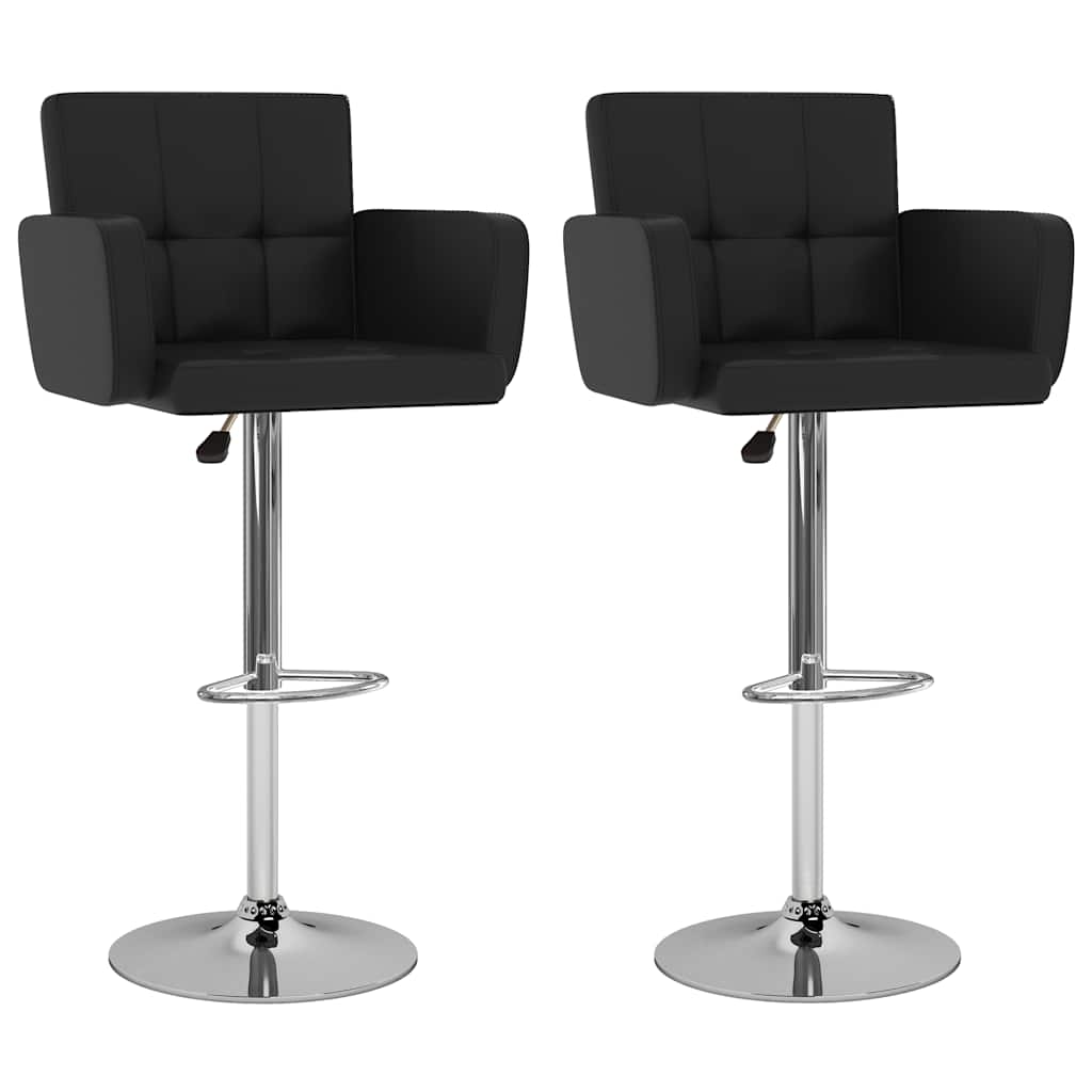 vidaXL Taburetes de cocina 2 unidades cuero sintético color en color Crema/Negro/Marrón y más | cómodas modernas ergonómicas para comedor cocina salón hogar
