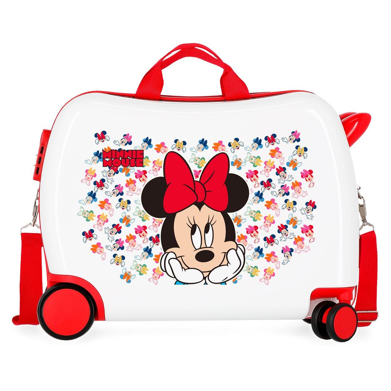 Disney Maleta Correpasillos ABS Rígida Minnie Diva Multicolor