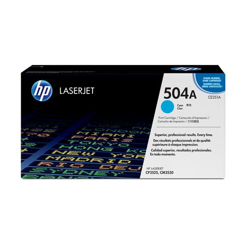 Cartucho de tóner original LaserJet 504A cian