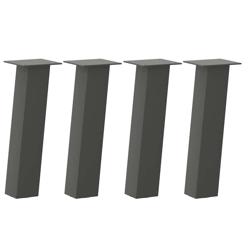 vidaXL Patas para mesa de centro (4 unidades) 30 cm, acero