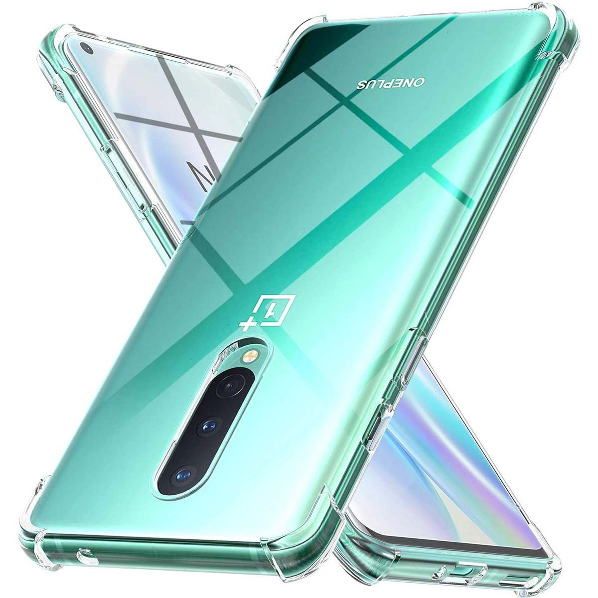 Tumundosmartphone Funda Gel Tpu Anti-Shock Transparente para OnePlus 8