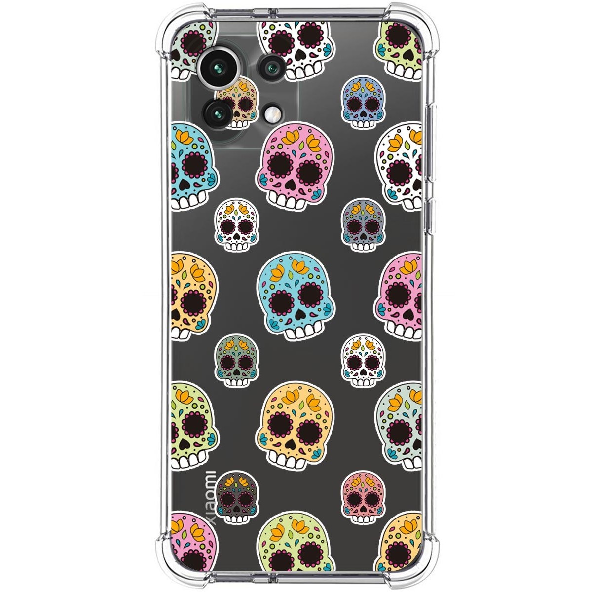 Tumundosmartphone Funda Silicona Antigolpes para Xiaomi Mi 11 Lite 4G / 5G / 5G NE diseño Catrina Dibujos
