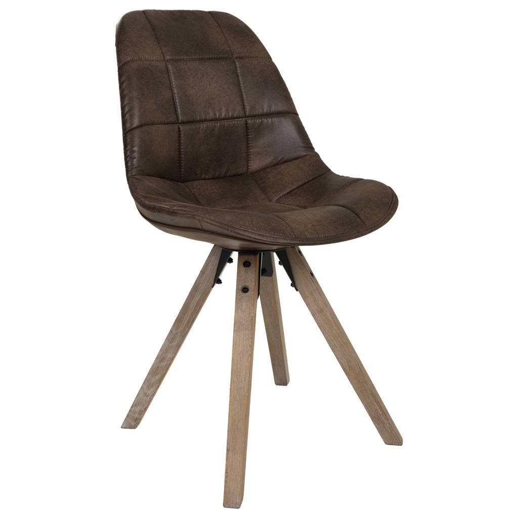 Wonderlust Deco - Silla tapizada marrón 48x44x47/84 Marrón 48x44x47/84h cm