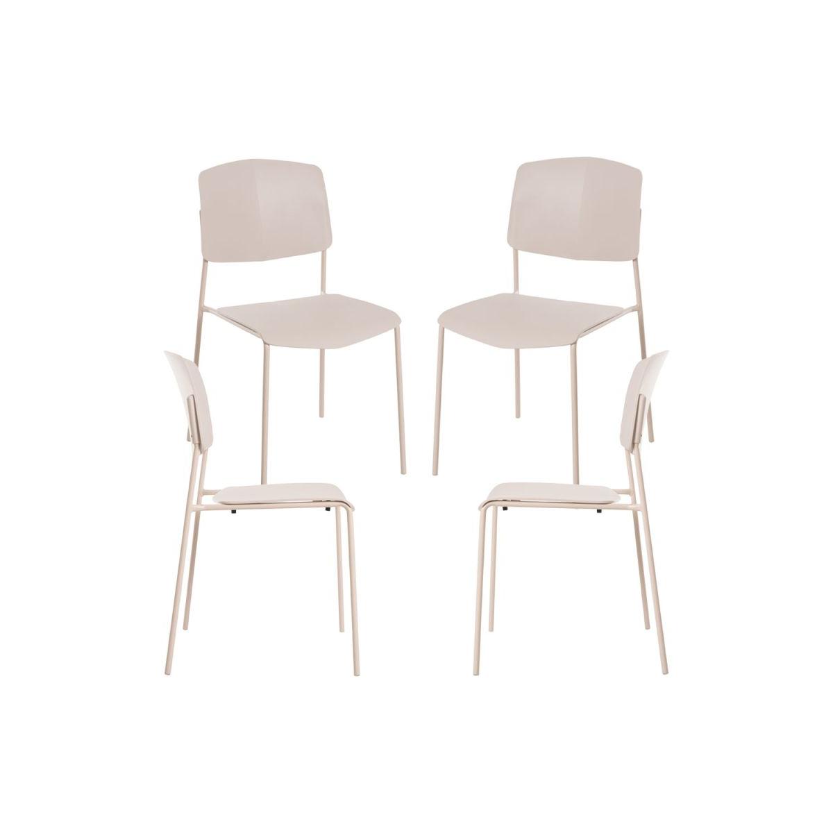 Regalos Miguel - Packs Sillas Comedor - Pack 4 Sillas Chiel - Beige
