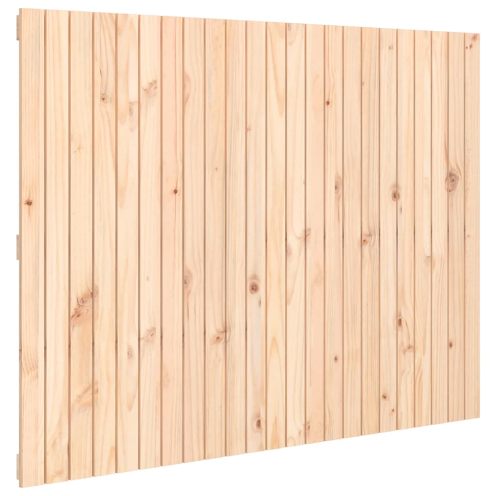 vidaXL Cabecero de cama de pared madera maciza de pino 146,5x3x110 cm
