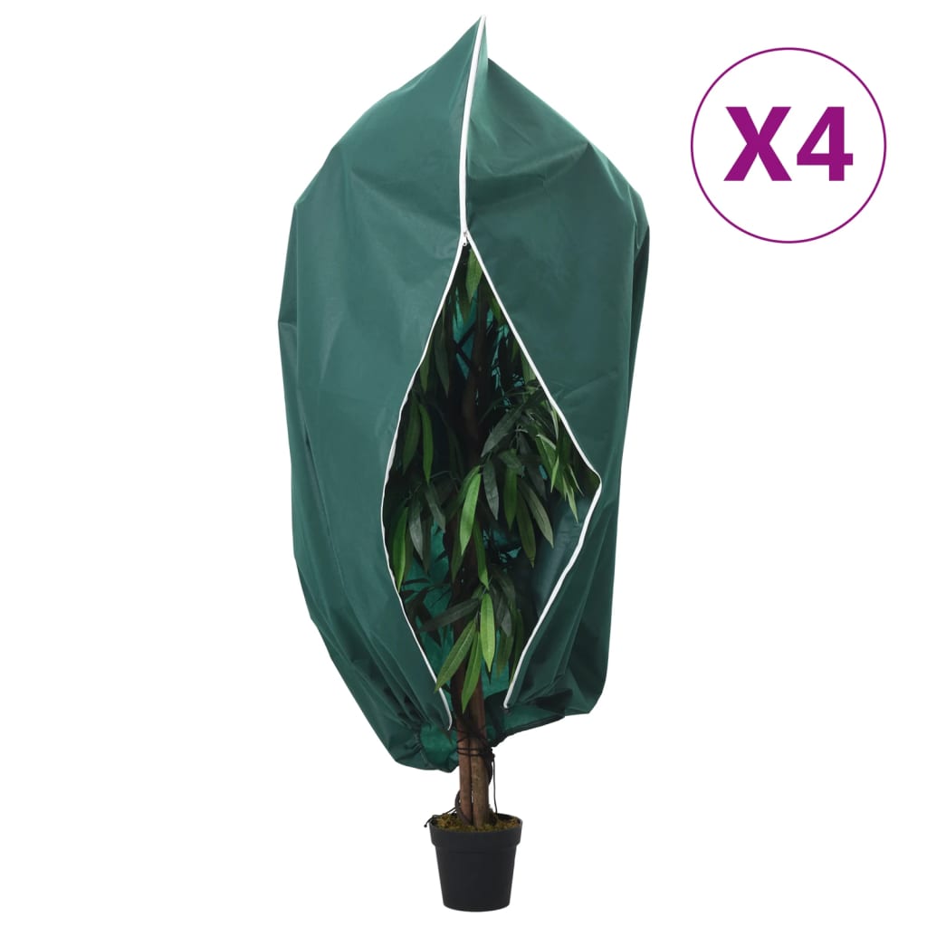 vidaXL Cubiertas para Plantas conllera Fundas 4 uds 70 g/m² 2,36x2 m Color Beige,  Verde,  Blanco y mas