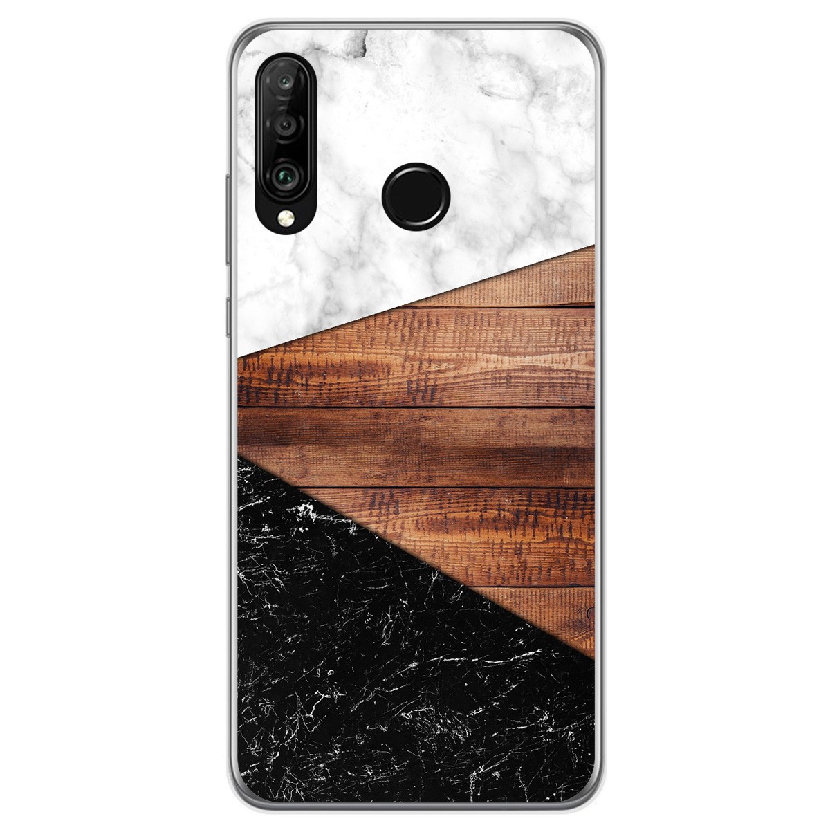 Tumundosmartphone Funda Gel Tpu para Huawei P30 Lite diseño Mármol 11 Dibujos