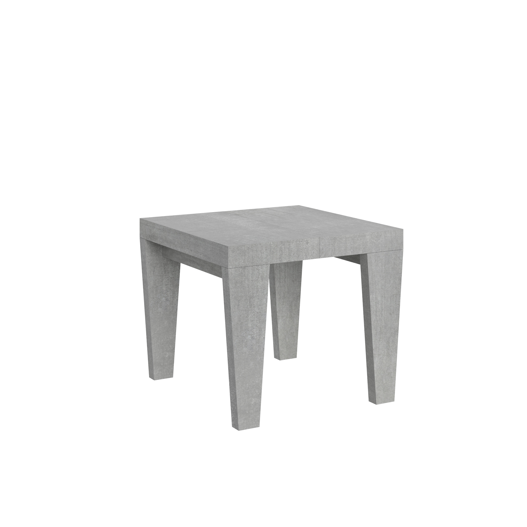 Mesa extensible 90x90/246 cm Spimbo Cemento - Itamoby