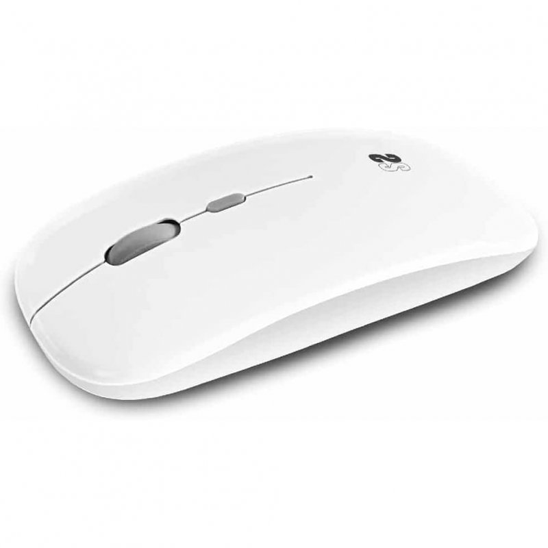 Subblim dual flat wireless optical mouse 1600dpi white