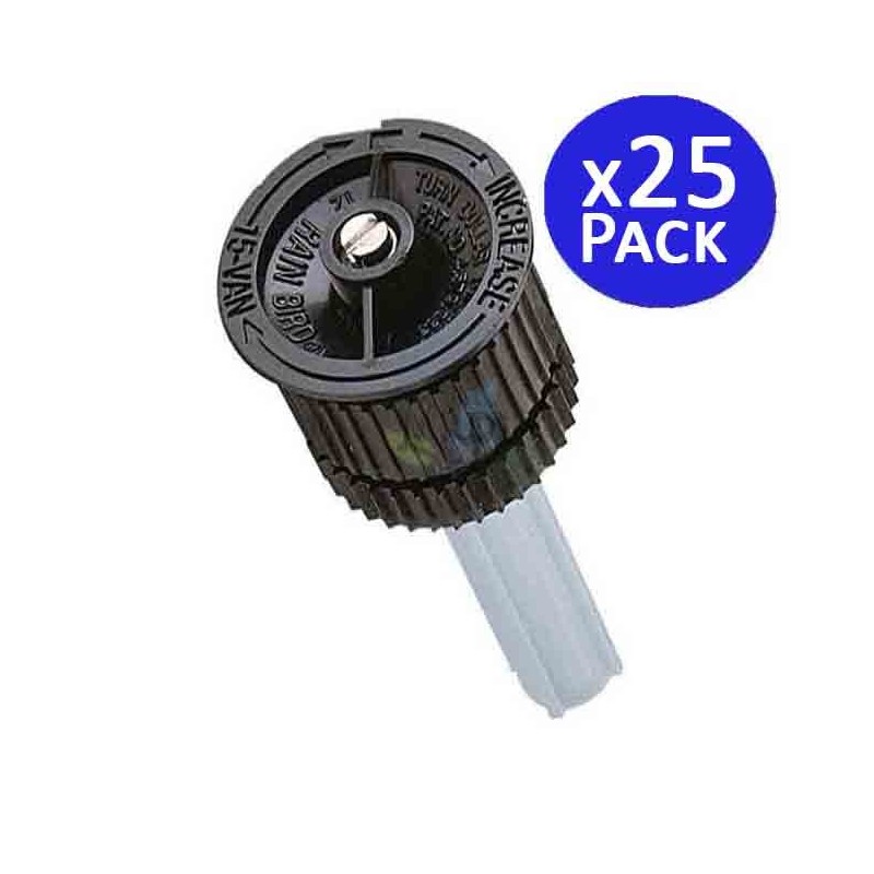 RAIN BIRD Tobera para Difusores de Riego | 25 Toberas Rain Bird 15VAN | Boquillas Regulables 4,5 m para Aspersores de Jardin