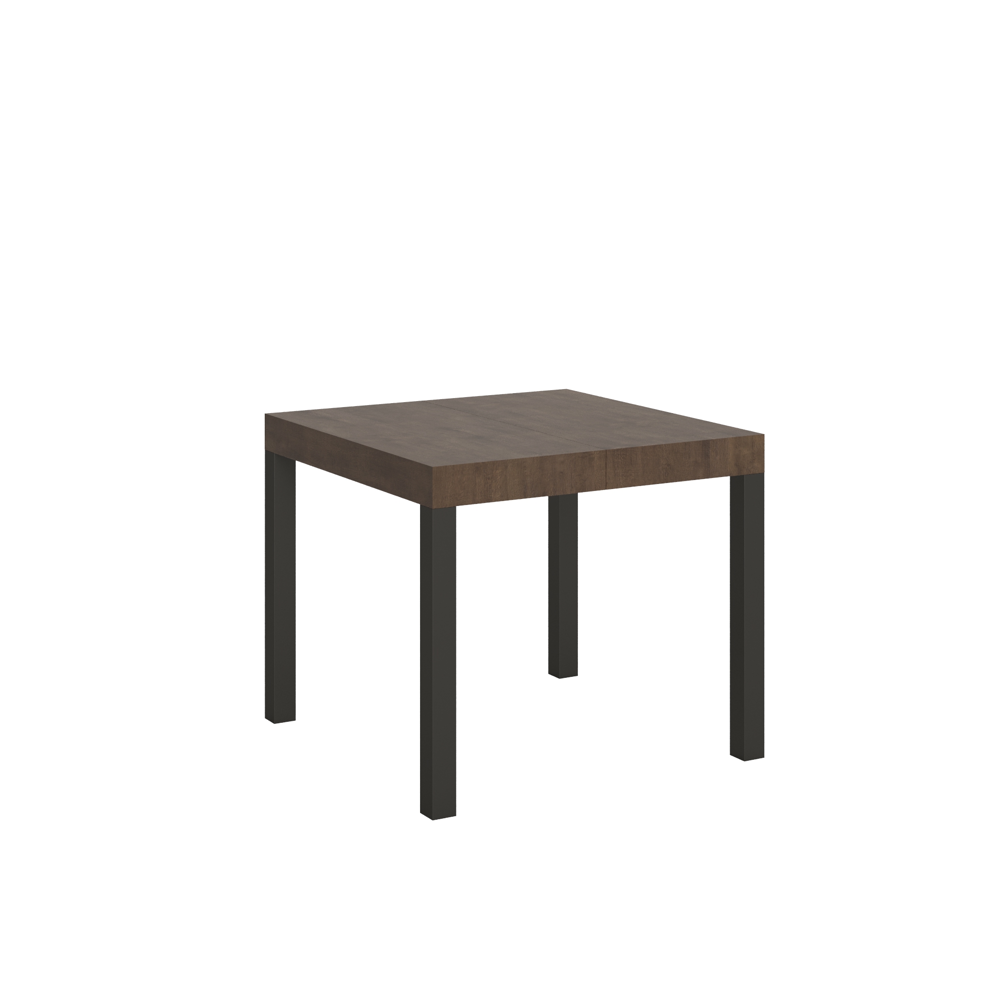 Mesa extensible 90x90/246 cm Everyday Estructura Nogal Antracita - Itamoby