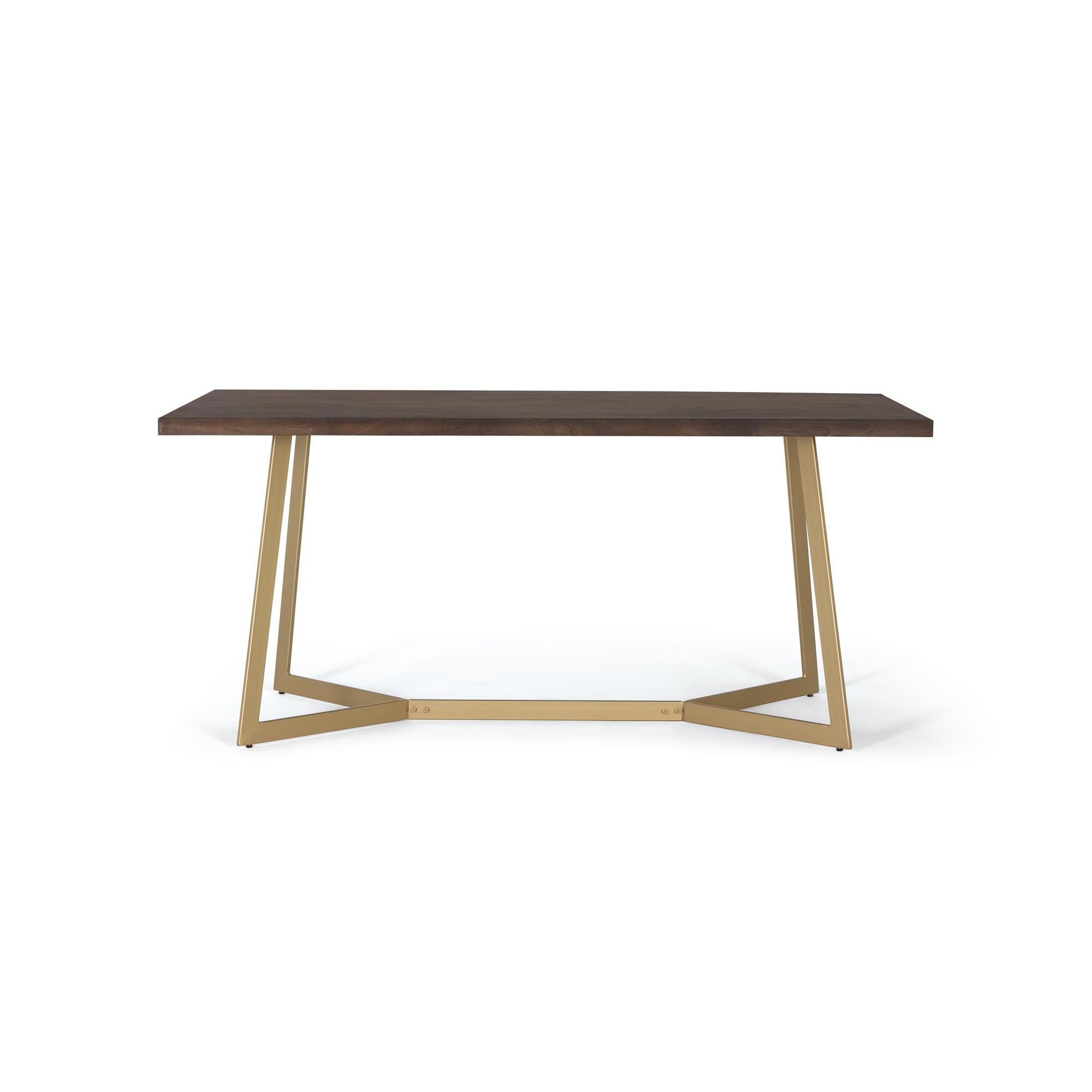 Mesa de comedor de madera de mango y base de metal 200cm