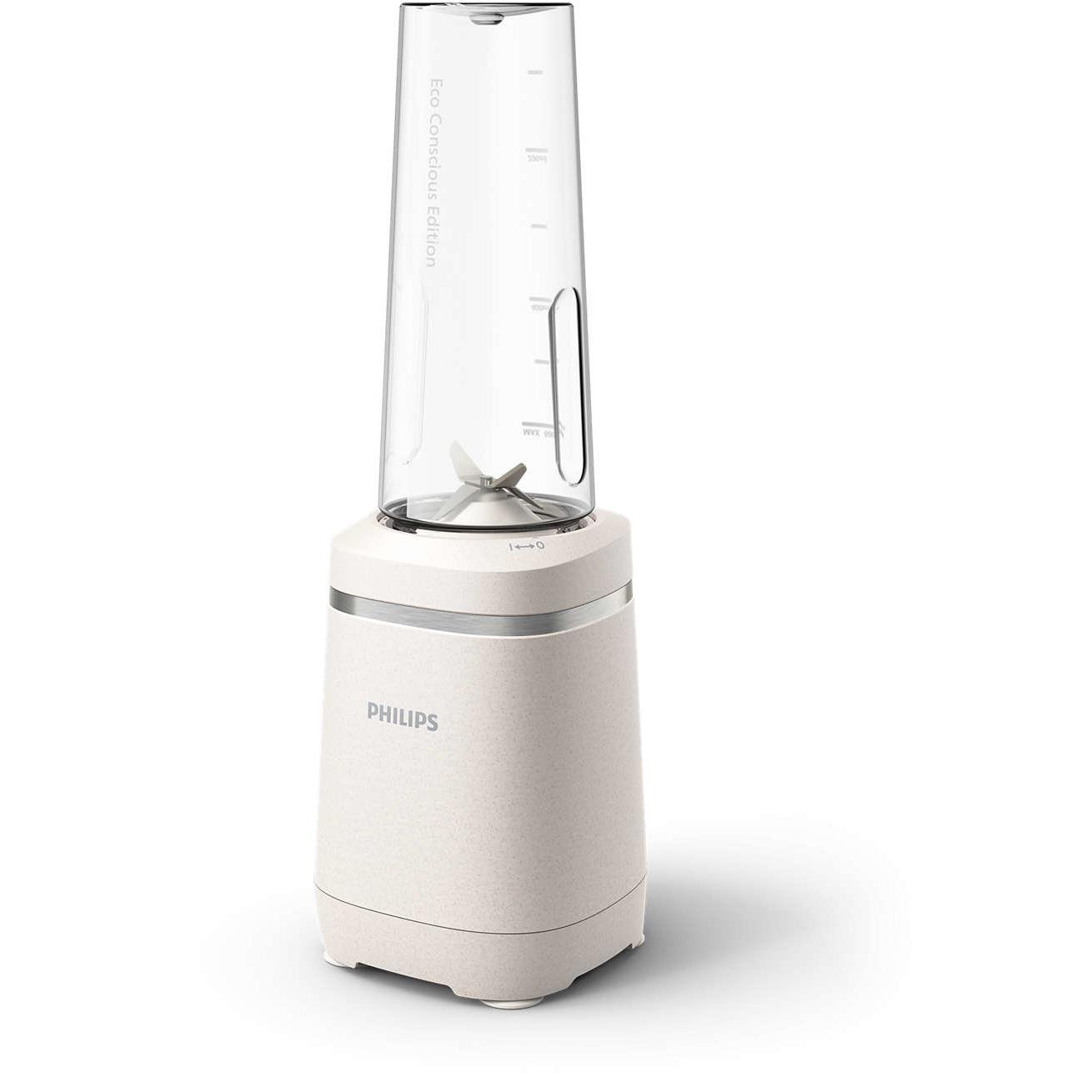Philips Eco Conscious Edition Batidora, 0,6L, Plásticos de origen biológico, Tecnología ProBlend, Aplicación de recetas HomeID, HR2500/00