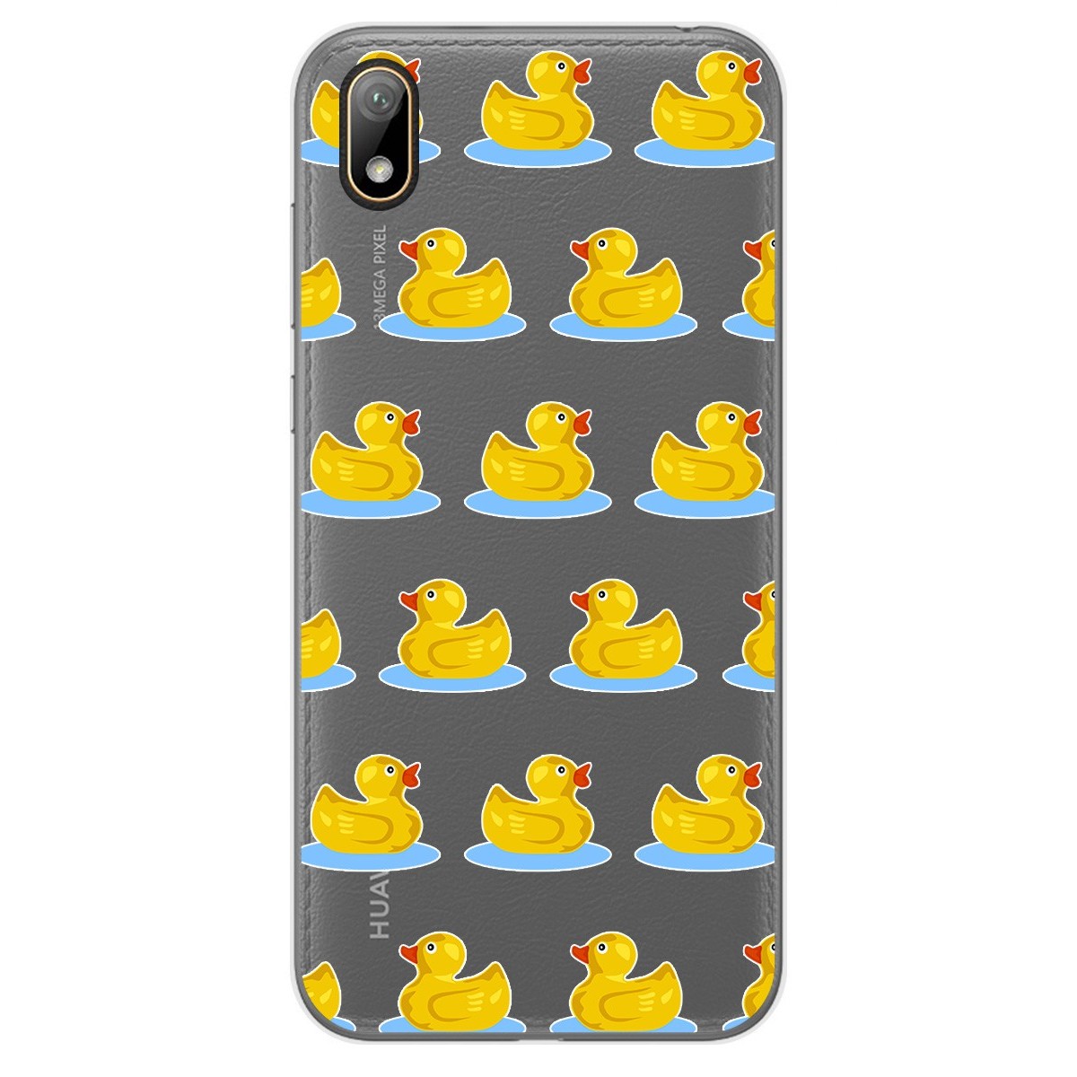 Tumundosmartphone Funda Gel Transparente para Huawei Y5 2019 diseño Pato Dibujos