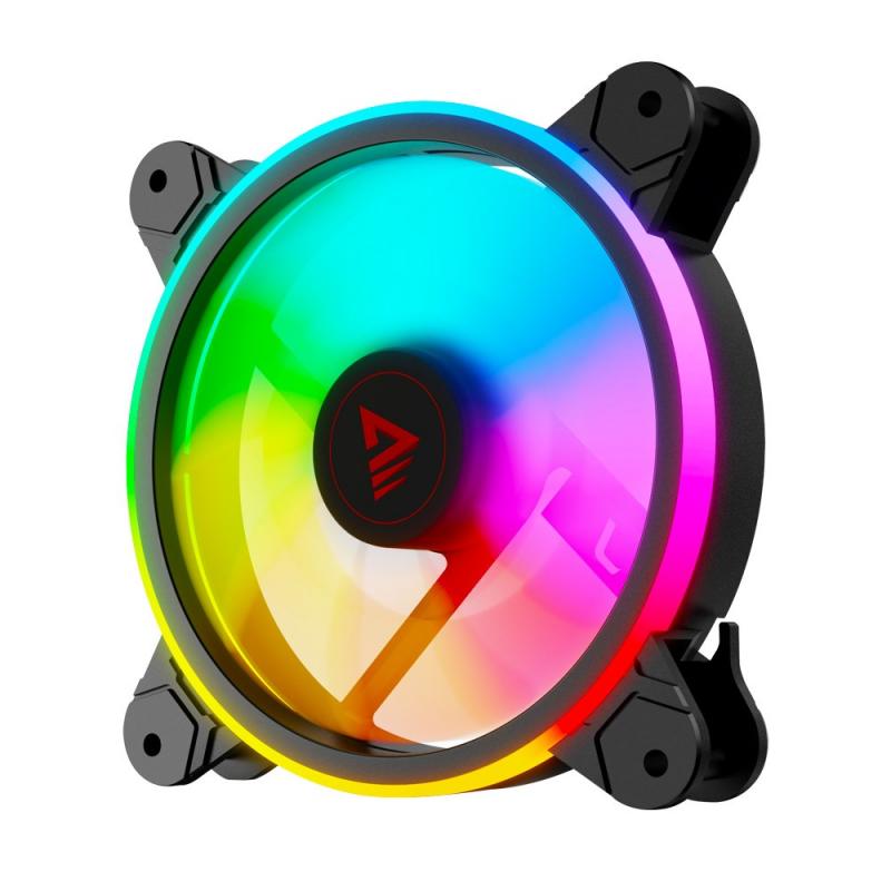 SAVIO FAN-01 Ventilador ARGB de 120 mm en pack de 4 unidades con controlador y mando a distancia