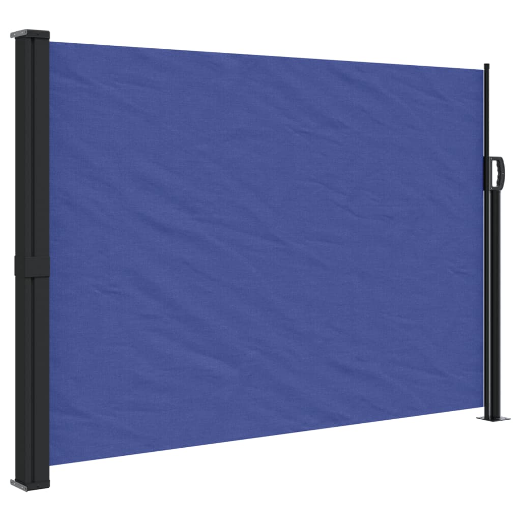 vidaXL Toldo lateral retráctil 140x300 cm Color Negro, Crema, Azul