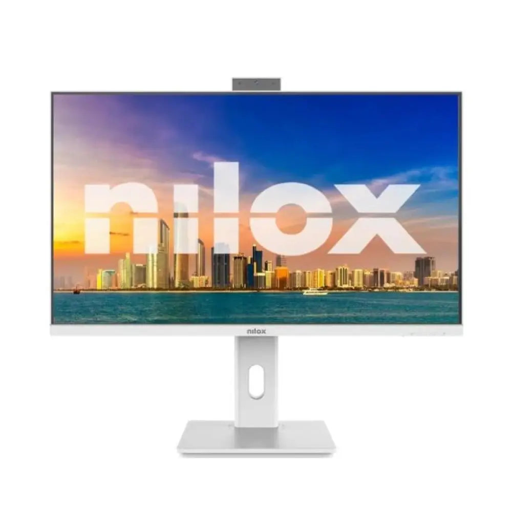 Monitor Nilox NXM24RWEB02W 24" Full HD 120Hz IPS Blanco Altavoces y Cámara Integrados Pivot VESA