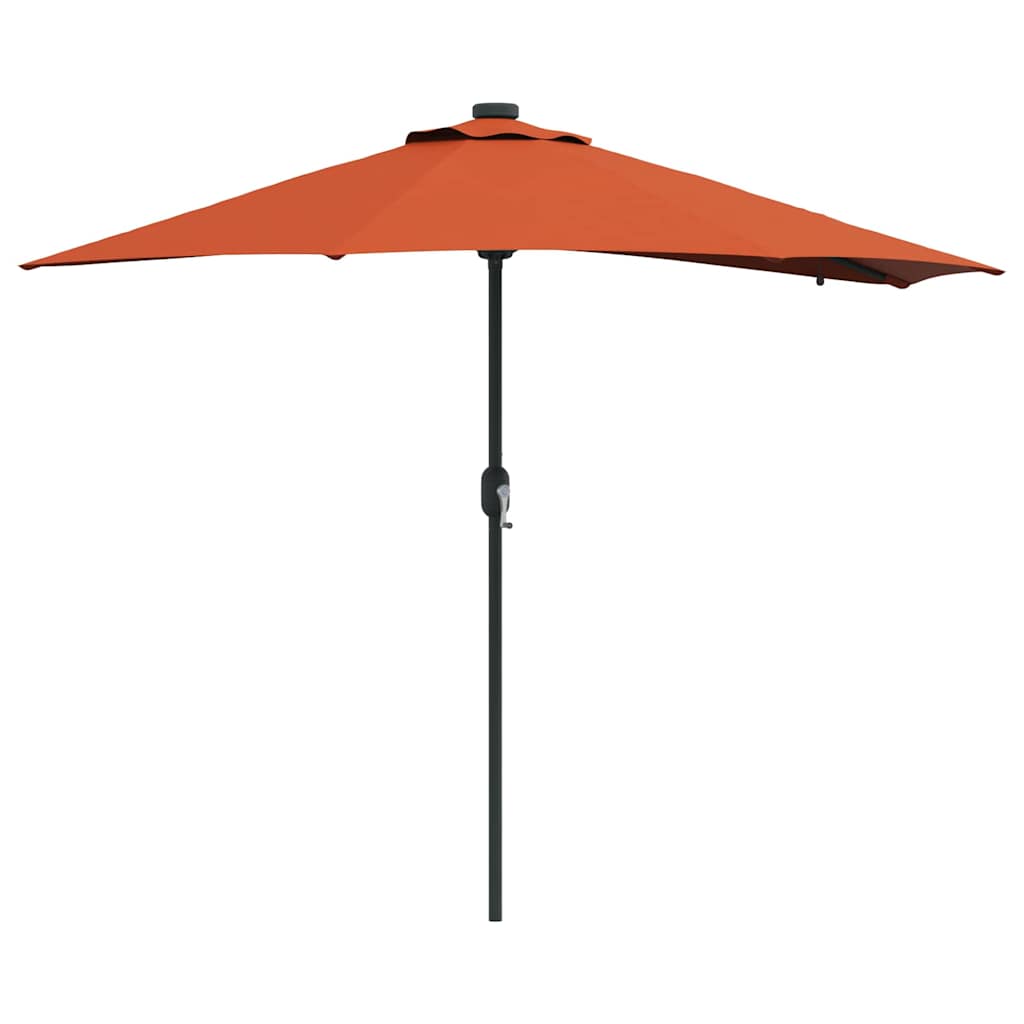vidaXL Sombrilla de jardín Terracota 294 x 150 x 223 cm