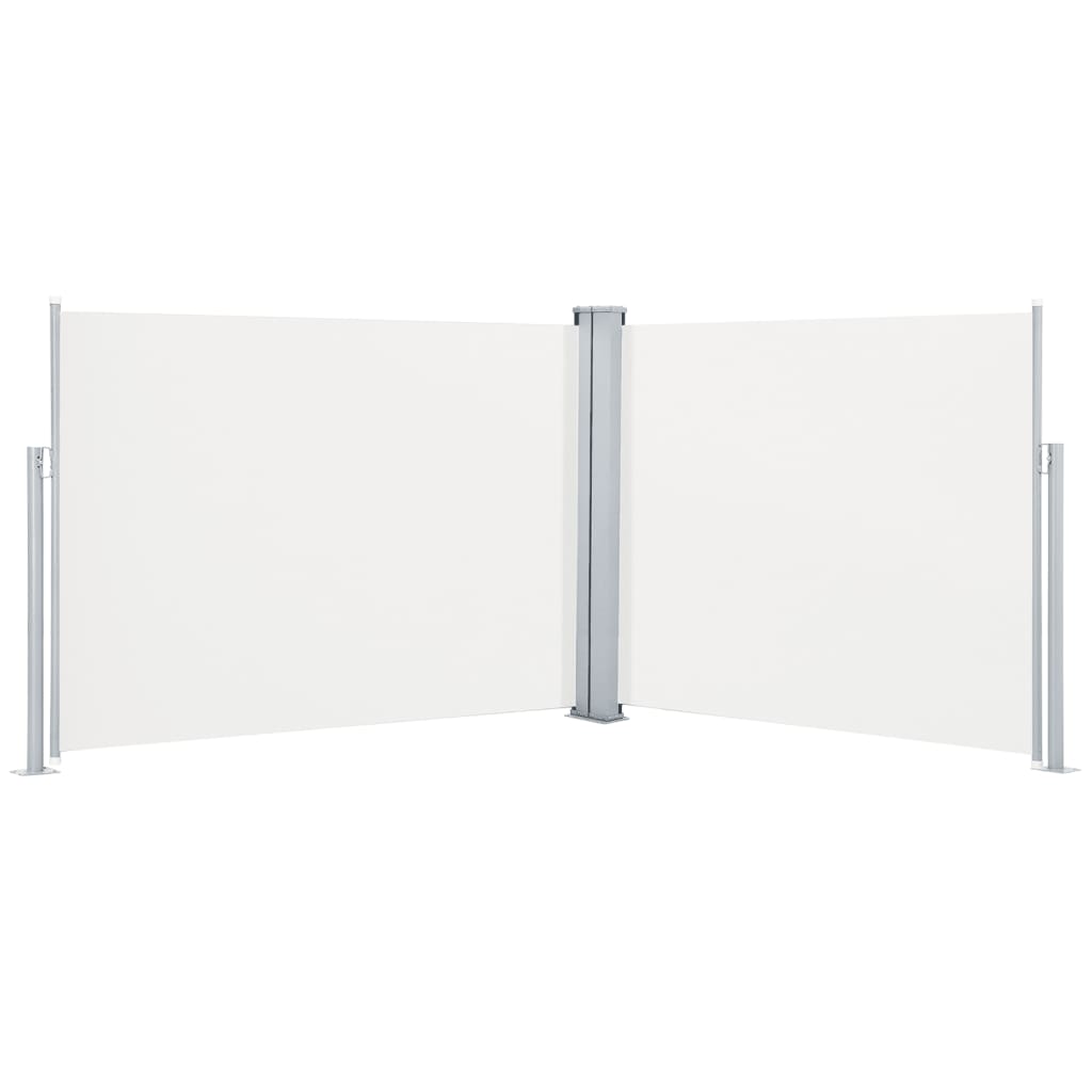 vidaXL Toldo lateral retráctil 140x1000 cm Color Negro, Crema, Antracita
