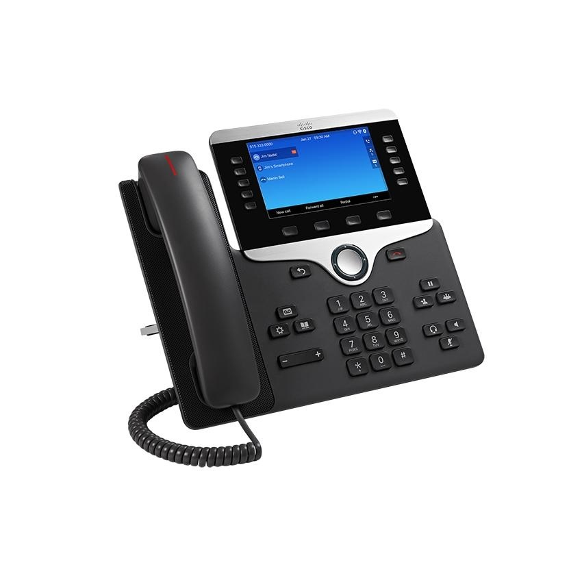 Cisco 8841 teléfono IP Negro, Plata Terminal con conexión por cable