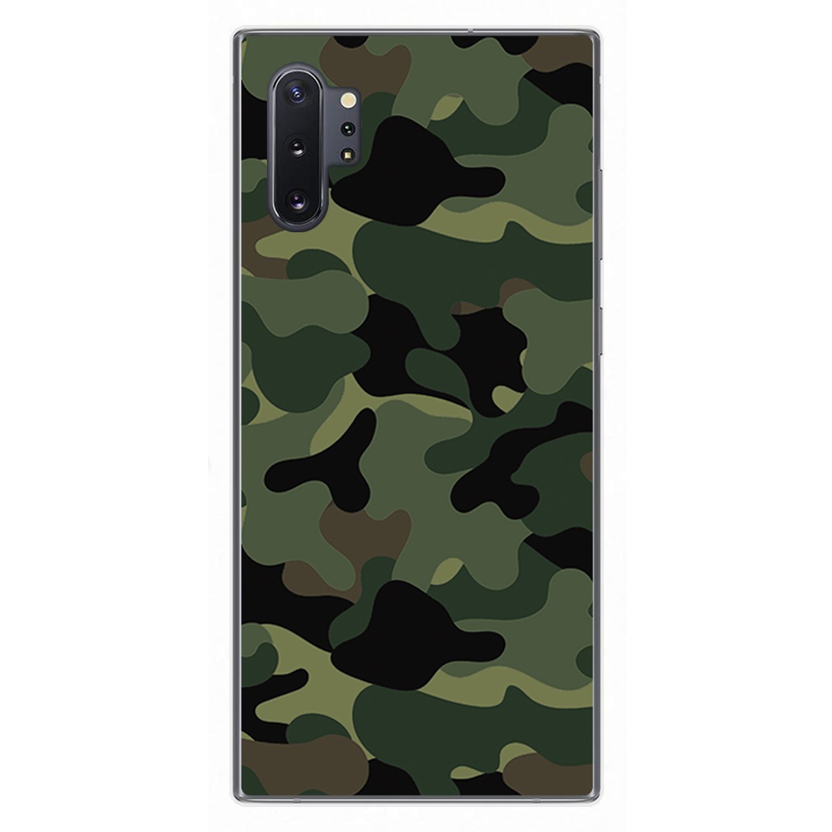 Tumundosmartphone Funda Gel Tpu para Samsung Galaxy Note10+ diseño Camuflaje Dibujos