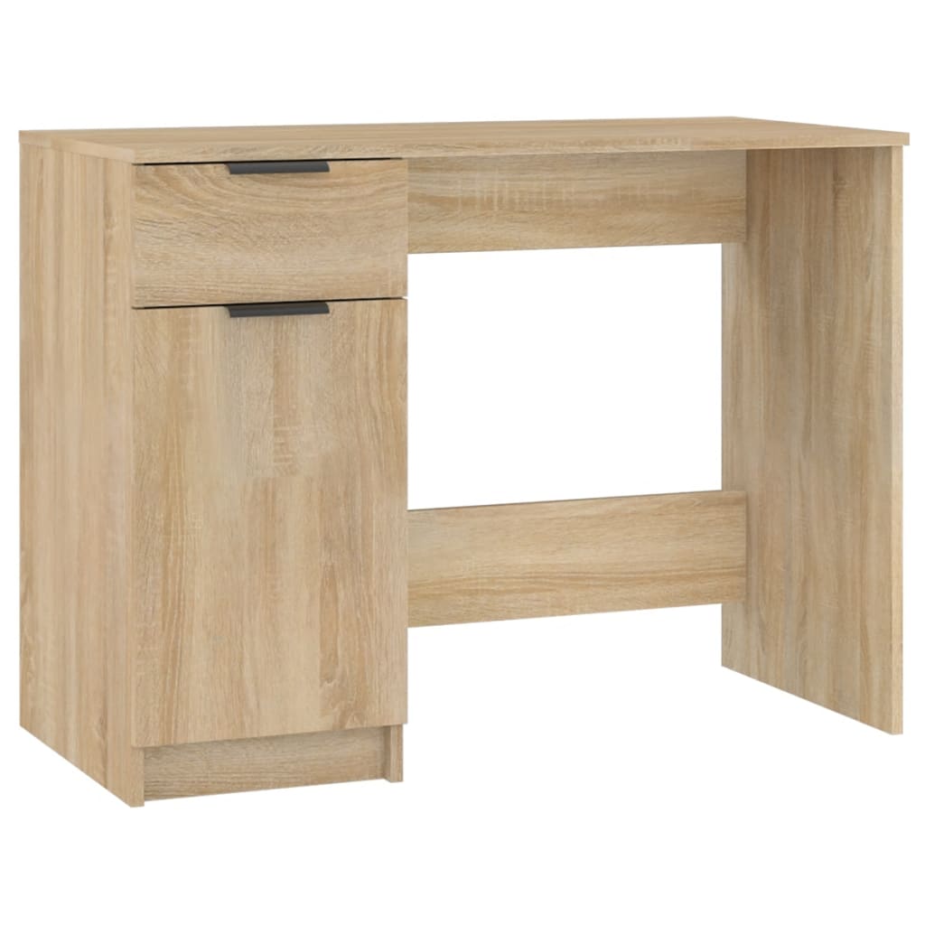 vidaXL Escritorio de madera contrachapada 100x50x75 cm