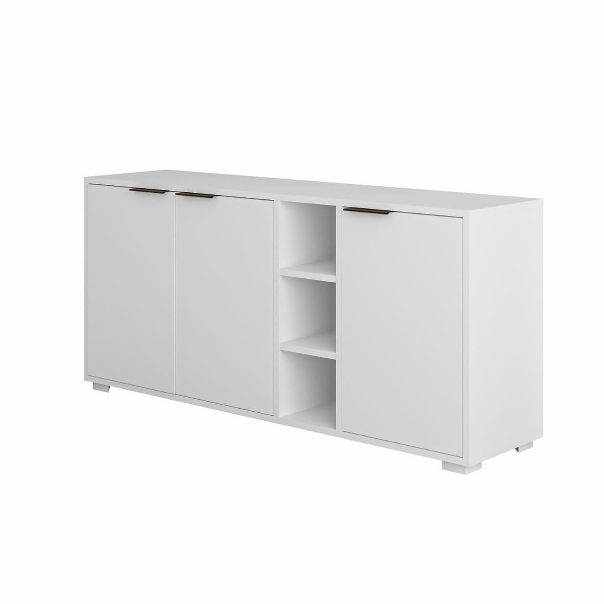 Aparador Eclecto 2 armarios + 3 compartimentos 74x142x36 cm