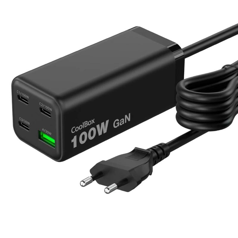 COOLBOX Estación Carga USB 100W Gan C+C+C+A S.Mesa