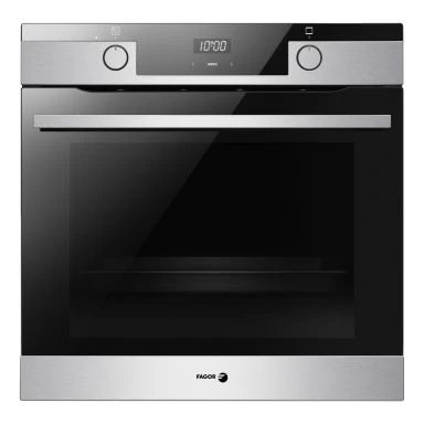 Horno Multifunción con Vapor Hidrolítico / Vapor FAGOR 9H-185AX 59cm Inox 77L  | mandos Push Pull, Guías telescópicas, Steam Clean, Soft Close, Clase A
