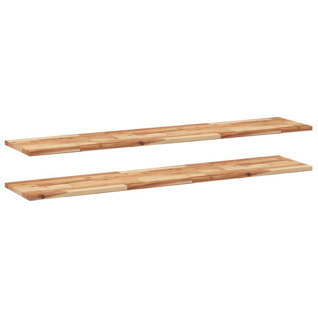 Vidaxl Estantes Flotantes Madera Acacia 160x30x2 Cm Marrón