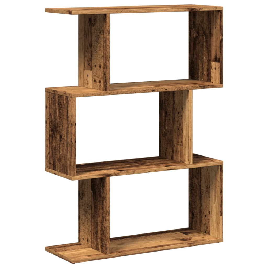 vidaXL Librería divisora 3 niveles mader 70x24x97 cm Multicolor