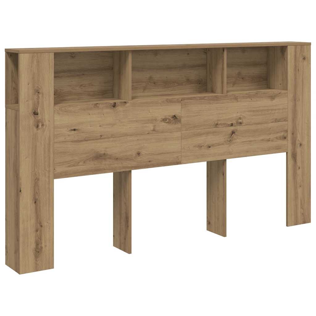 vidaXL Cabecero armario madera roble artisian 180x18,5x102,5 cm