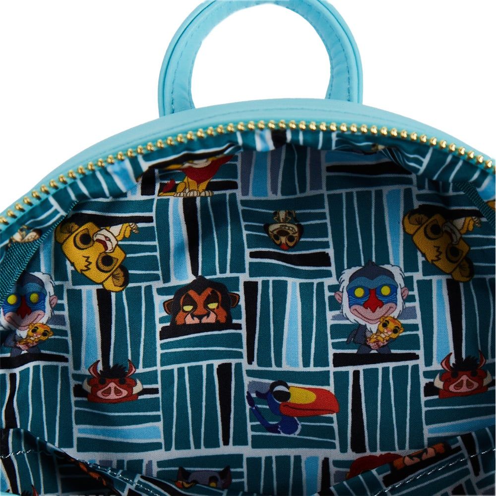 Loungefly - Mochila para coleccionistas WDBK2147 de estilo pop con múltiples compartimentos y diseño exclusivo para fans, color azul